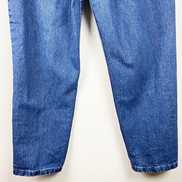 VINTAGE LEE | Tapered Leg Denim Blue Womens Jeans 16 P - Picture 6 of 10